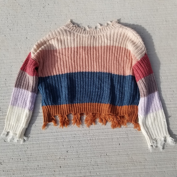 On The Road striped fringed sweater - Picture 8 of 8